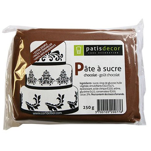 Pte  sucre Chocolat Patisdcor 250g 