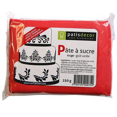 Pte  sucre Rouge Patisdcor 250g 