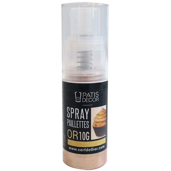 Spray de Paillettes Dores Patisdcor - 10 g 