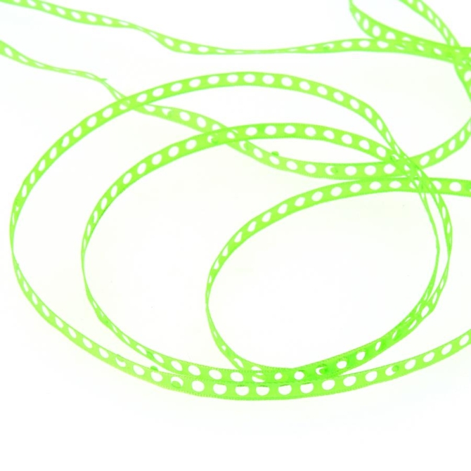 Ruban Pois Perforés (0, 7 cm - 2 m) - Vert Pop 