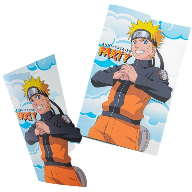 8 Invitations Naruto Shippuden 