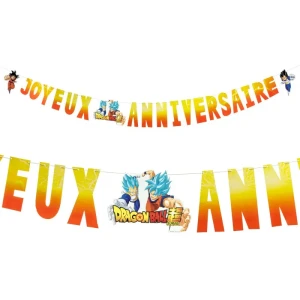 Guirlande Joyeux Anniversaire Dragon Ball Super