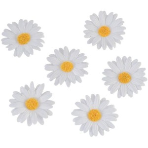 6 Marguerites Blanches - Tissu