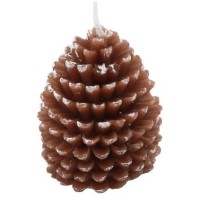 Bougie Pomme de Pin Enneige
