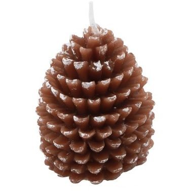 Bougie Pomme de Pin Enneige 