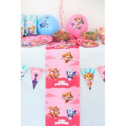Chemin de Table Pat Patrouille Rose. n°1