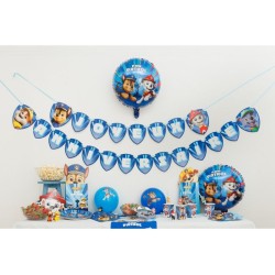 Guirlande Joyeux Anniversaire Pat Patrouille Bleu. n°1