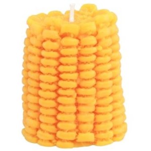 Bougie �pi de Ma�s Jaune - � 6,5 cm