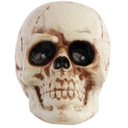T�te de Mort Lumineuse LED - Yeux Rouges - 16 cm. n�2