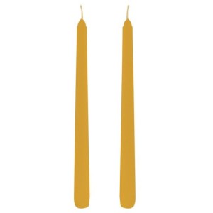 Set de 2 Bougies Flambeaux Jaune Tournesol