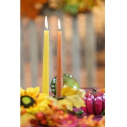 Set de 2 Bougies Flambeaux Orange Terre de Sienne. n�1