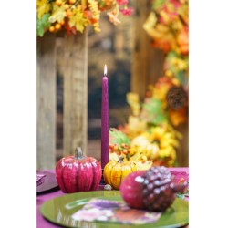 Set de 2 Bougies Flambeaux Prune. n�1