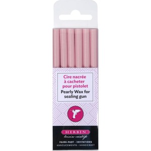 Blister 6 Bons de Cire Pistolet - Rose Ple Nacr