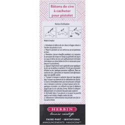 Blister 6 Bons de Cire Pistolet - Rose Ple Nacr. n1