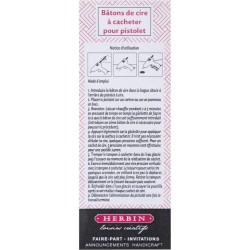 Blister 6 Btons de Cire Pistolet - Rose Ple Nacr. n1