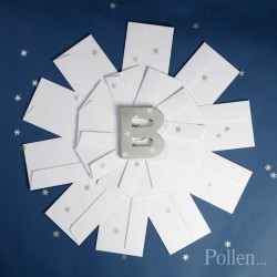 Paquet de 20 Enveloppes Pollen - Blanc. n3