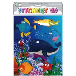 Grand Stickers 3D Animaux de la Jungle. n1