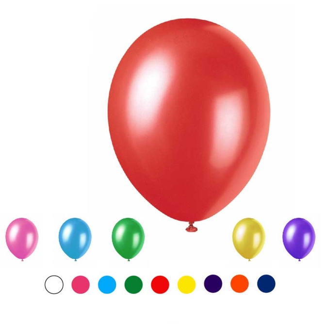 50 Ballons Multicolores 