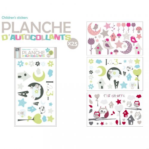 Planche 25 Stickers muraux 