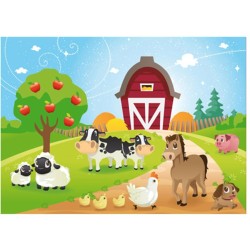 Sachet Puzzle 48 pices Les animaux de la ferme. n3