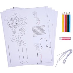 Kit 6 Accessoires Princesse  colorier. n1