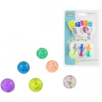 6 Petites Balles Rebondissantes Etoiles (2,5 cm)