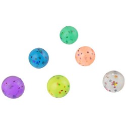 6 Petites Balles Rebondissantes Etoiles (2, 5 cm). n1