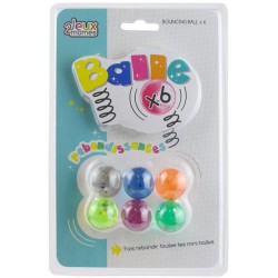 6 Petites Balles Rebondissantes Etoiles (2, 5 cm). n3