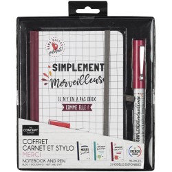 Coffret Carnet et Stylo Merci Matresse. n4