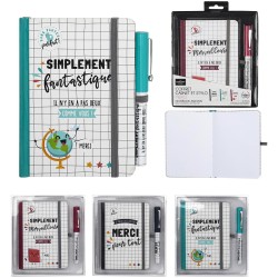 Coffret Carnet et Stylo Merci Matresse. n5