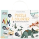 Puzzle à Colorier + Feutres Dino
