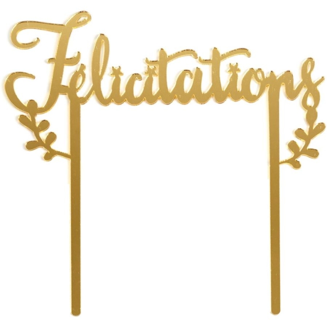 Kit dcoration Gteau - Flicitations 