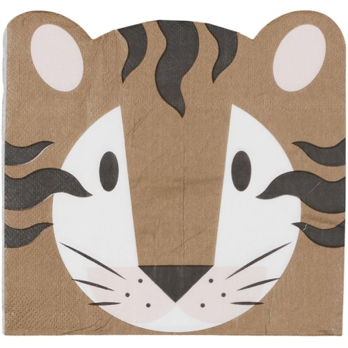 20 Serviettes Savane - Tigre 