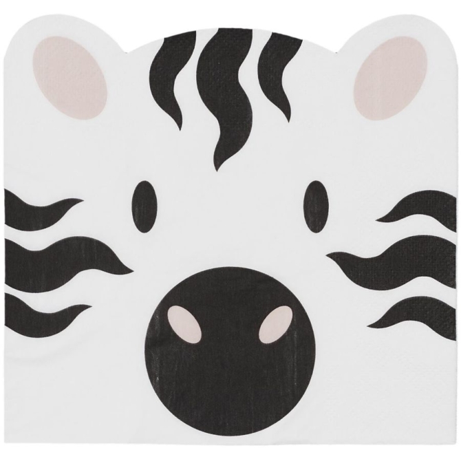 20 Serviettes Savane - Zébre 