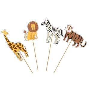 Set de 4 Cake Toppers - Savane