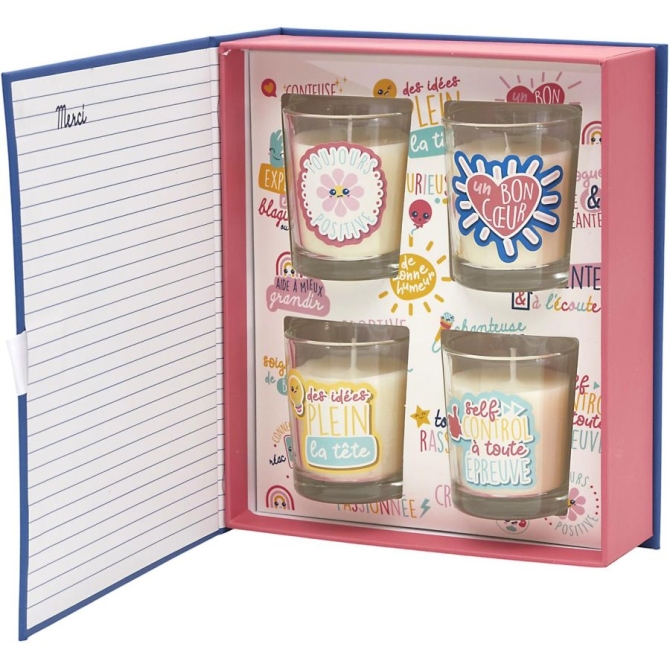 Coffret 4 Bougies Parfumées