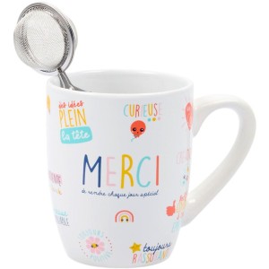 Coffret Mug Merci Ma�tresse et Infuseur � Th�
