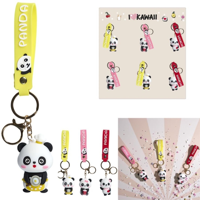 1 Porte-Clés Panda Kawaii
