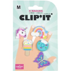 Lot de 5 Bagues en Silicone. n�5