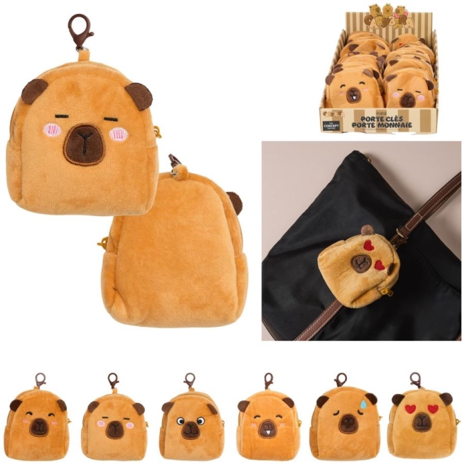 1 Porte-Cl� Porte Monnaie Capybara 