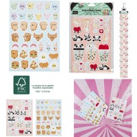 5 Planches de Stickers Funny Kawaii