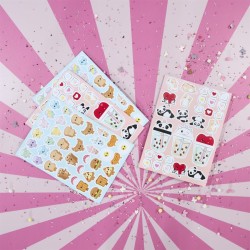 5 Planches de Stickers Funny Kawaii. n°3