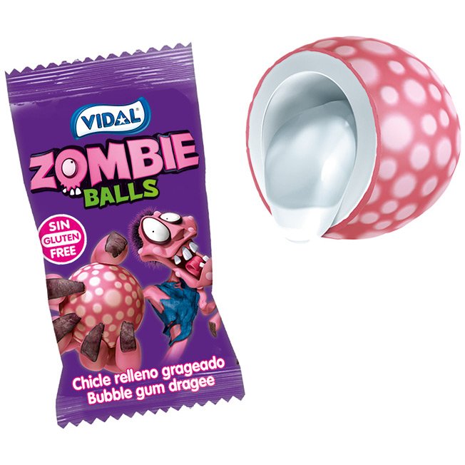 1 Bubble-gum Zombie Balls 