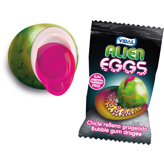 1 Bubble-gum Alien Eggs 