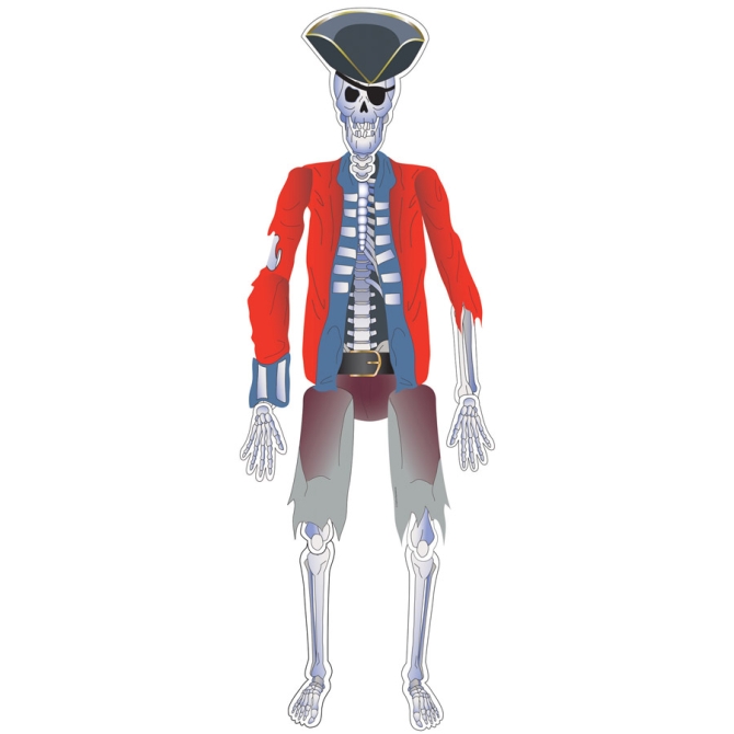 Affiche de squelette Pirate 