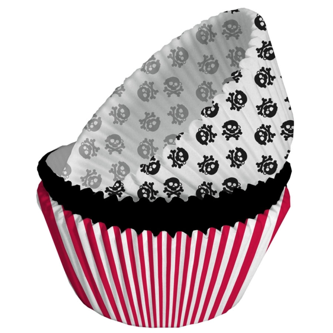 75 Caissettes  Cupcakes Pirate Rebel 