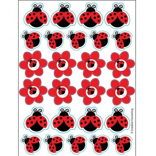 4 Planches De Stickers Coccinelle Pour L Anniversaire De Votre Enfant Annikids