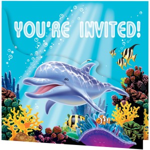 8 Invitations Ocean Party