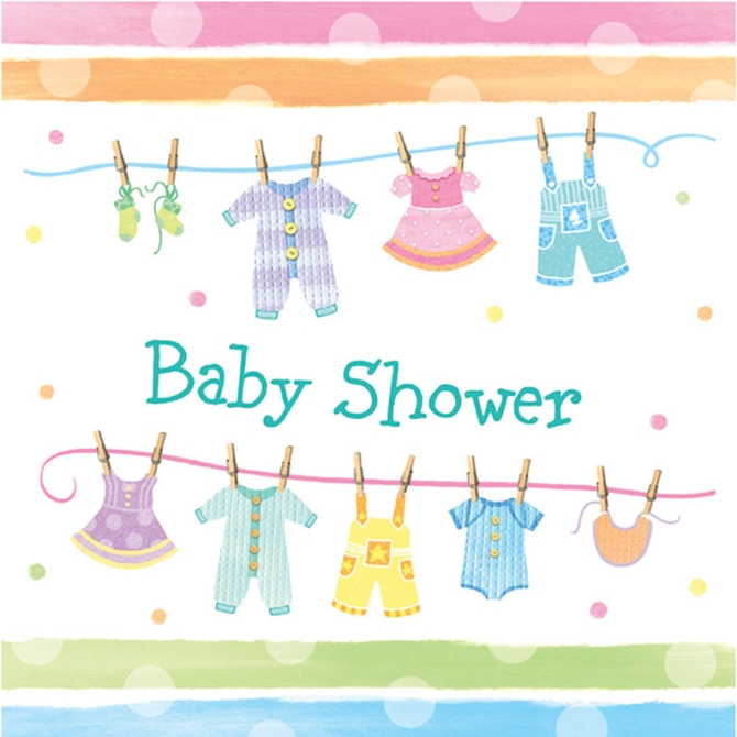 16 Serviettes Baby Shower 