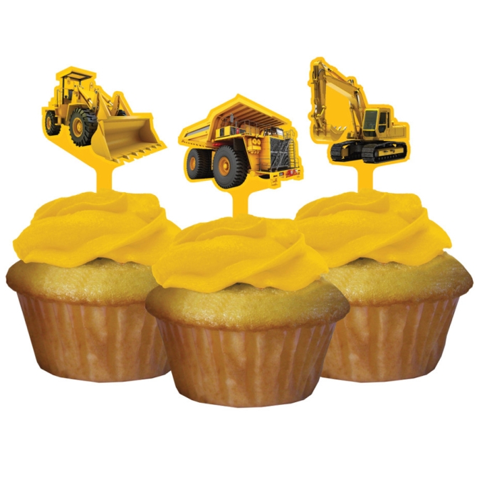 12 Pics  Cupcakes Attention Chantier ! 